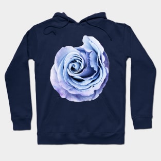 Blue Rose Art Cutout Hoodie